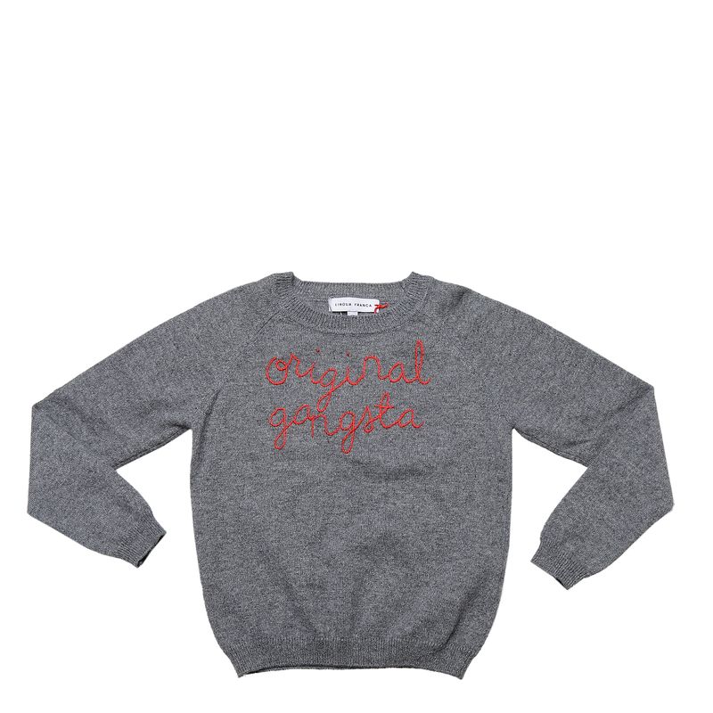 Sueter-Lingua-Franca-Infantil-Cinza