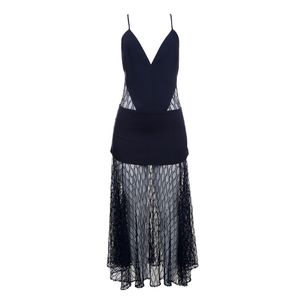 Vestido Paula Raia Renda Marinho