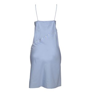 Vestido Courrèges Botões Azul