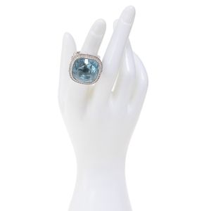 Anel Swarovski Cristal Azul