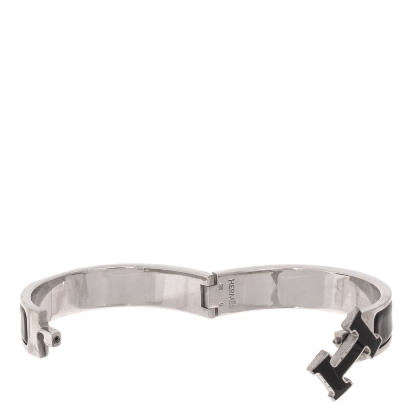 Bracelete-Hermes-Clic-H-Preto