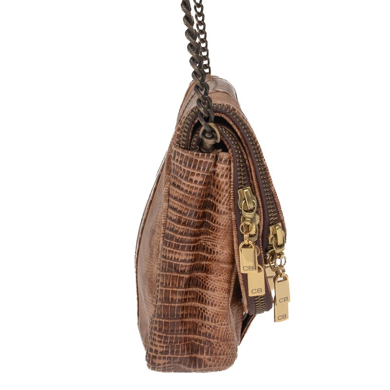 Bolsa-Cris-Barros-Couro-Texturizado-Marrom