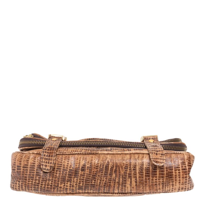 Bolsa-Cris-Barros-Couro-Texturizado-Marrom