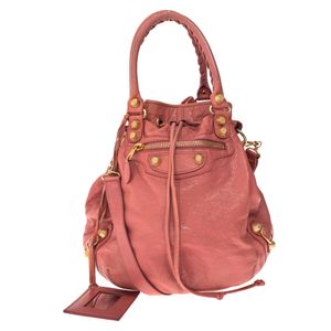 Bolsa Balenciaga Motocross Bucket Rosa