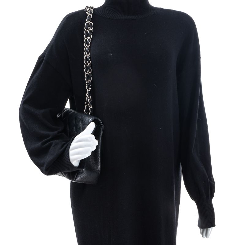 Bolsa-Chanel-Classic-Single-Flap-Jumbo-Caviar-Preta
