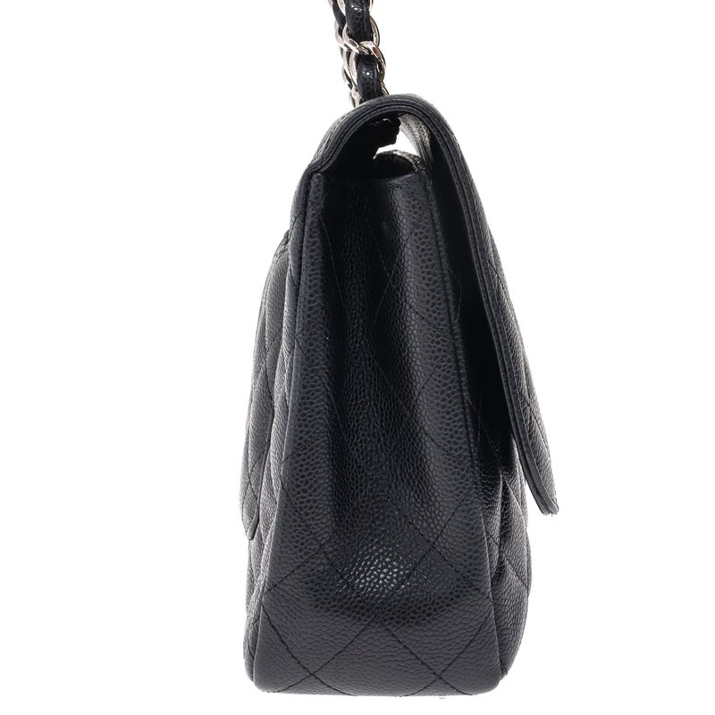 Bolsa-Chanel-Classic-Single-Flap-Jumbo-Caviar-Preta