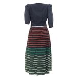 Vestido-Cris-Barros-Botoes-Listras-Marinho-Verde-e-Laranja