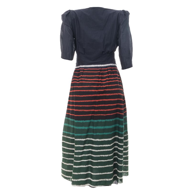 Vestido-Cris-Barros-Botoes-Listras-Marinho-Verde-e-Laranja
