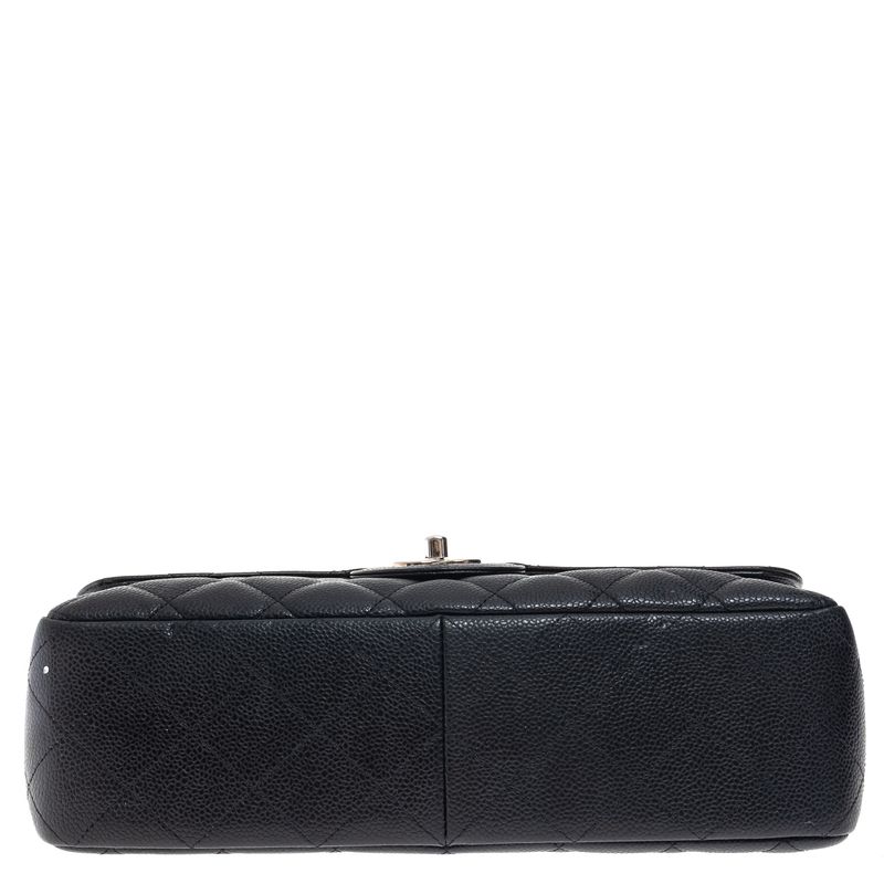 Bolsa-Chanel-Classic-Single-Flap-Jumbo-Caviar-Preta