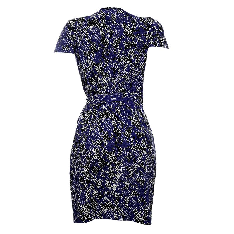 Vestido-Diane-Von-Furstenberg-Estampado-Roxo-e-Preto-