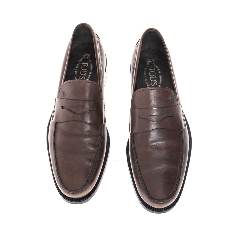 Sapato-Tod-s-Couro-Marrom