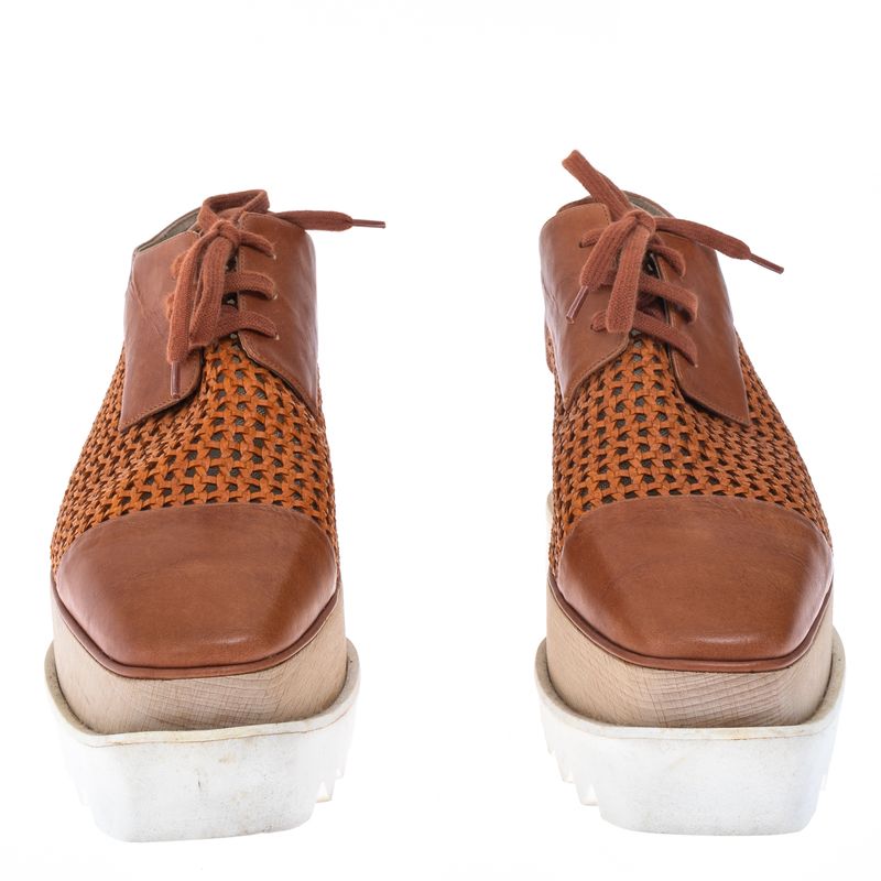 Tenis-Stella-McCartney-Plataforma-Elyse-Couro-Caramelo-