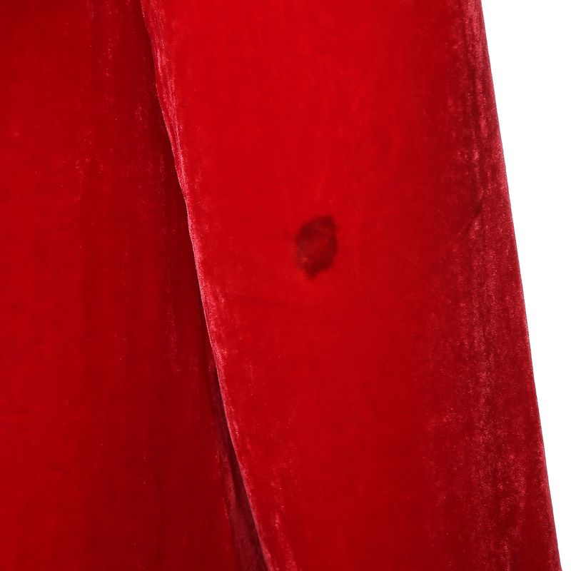 Vestido-Longo-com-Mangas-Veludo-Vermelho