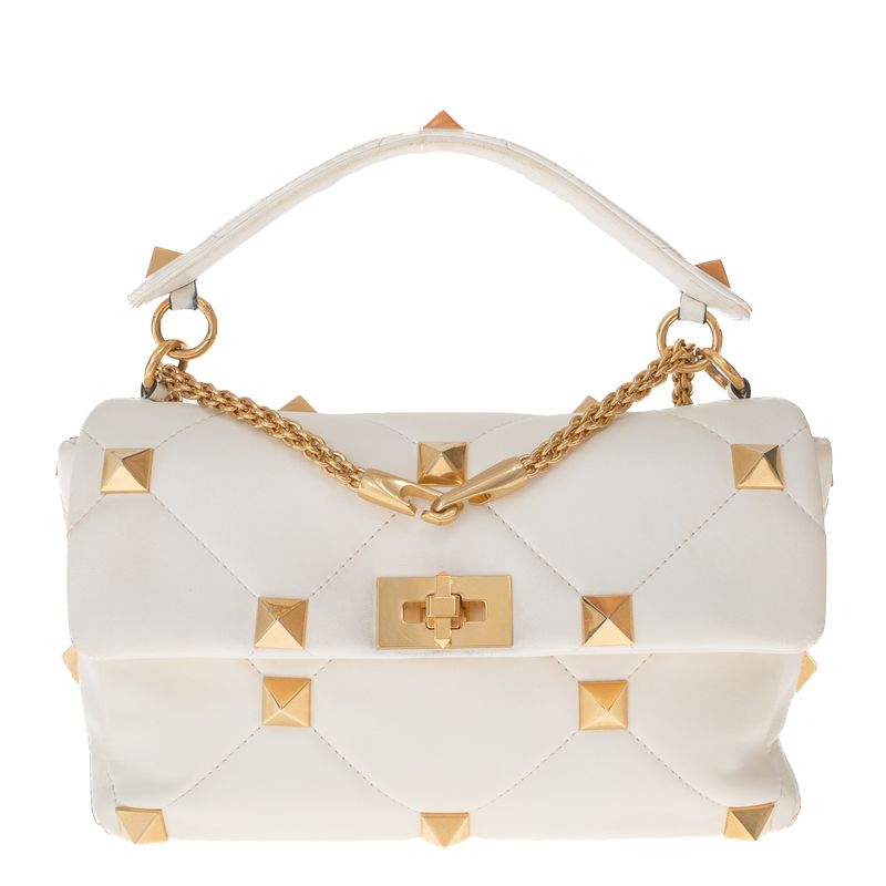 Bolsa-Valentino-Garavani-Roman-Stud-Branca