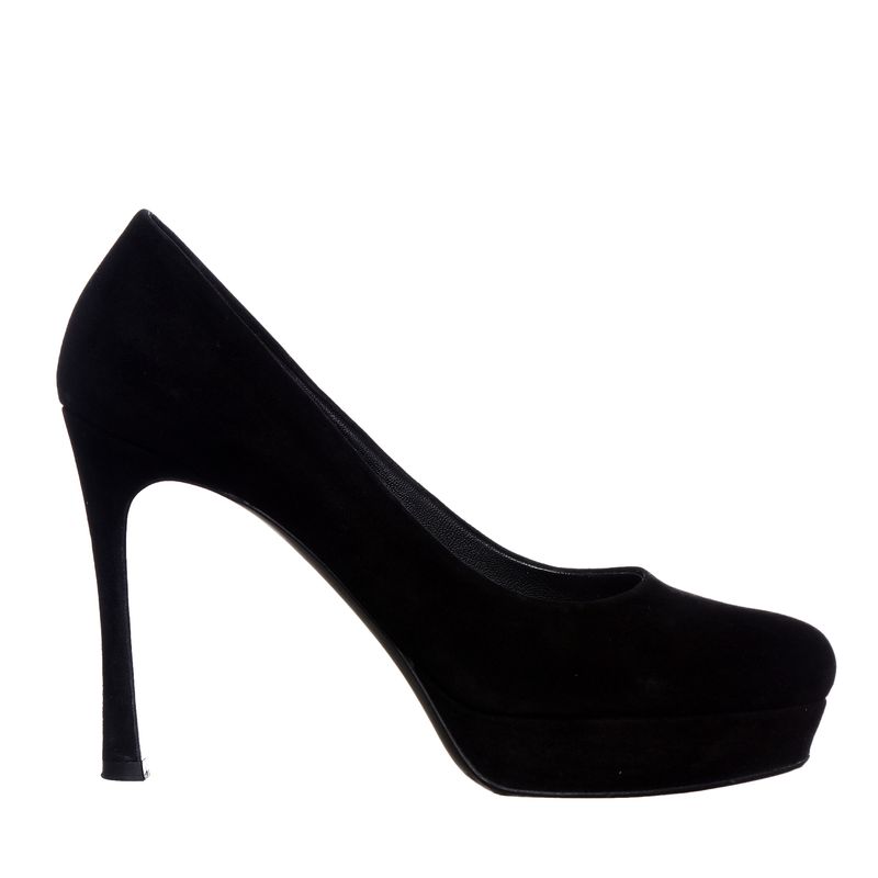 Sapato-Saint-Laurent-Pump-Camurca-Preto