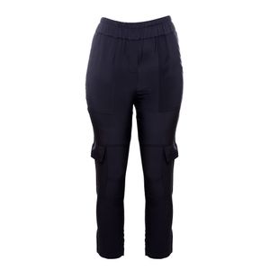Calça Mixed Cargo Seda Azul