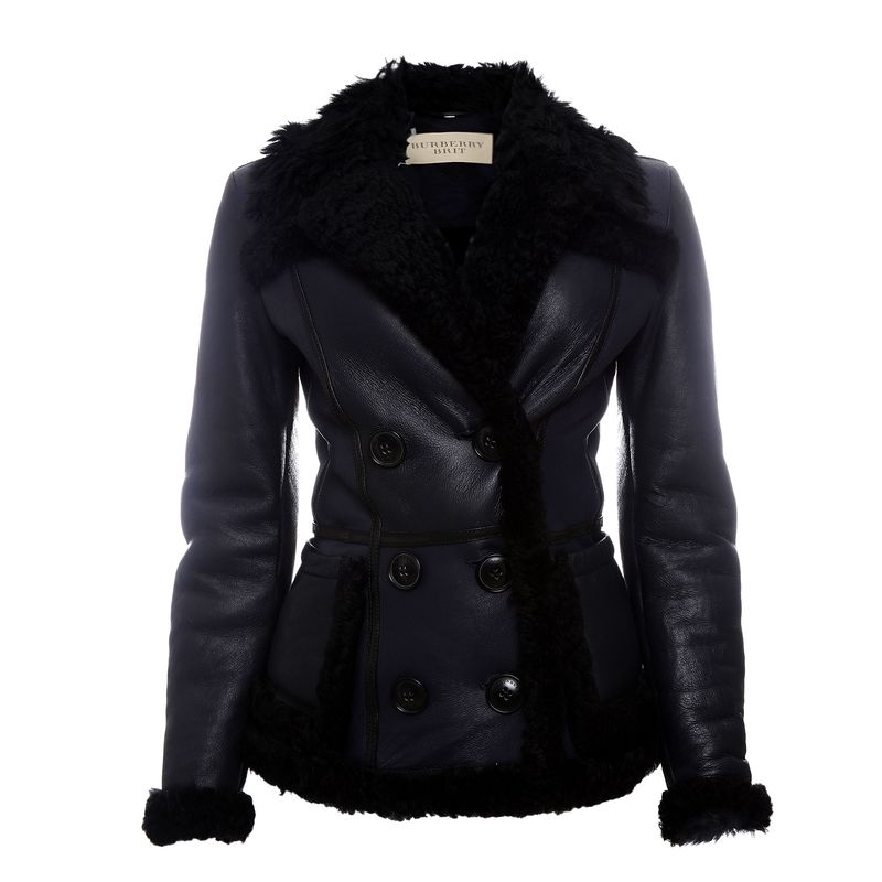 Casaco-Burberry-Couro-Azul-e-Pelos-