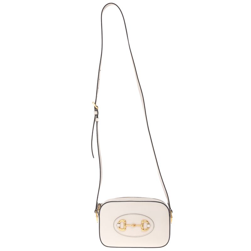 Bolsa-Gucci-1955-Horsebit-Camera-Branca