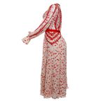 Vestido-Self-Portrait-Renda-e-Plissado-Bicolor-