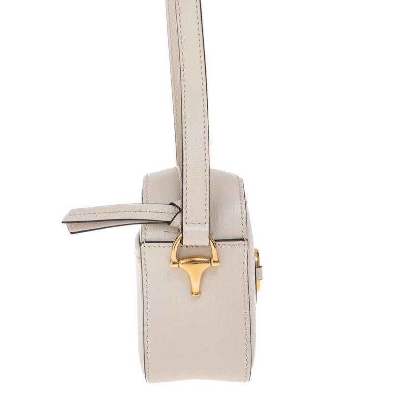 Bolsa-Gucci-1955-Horsebit-Camera-Branca
