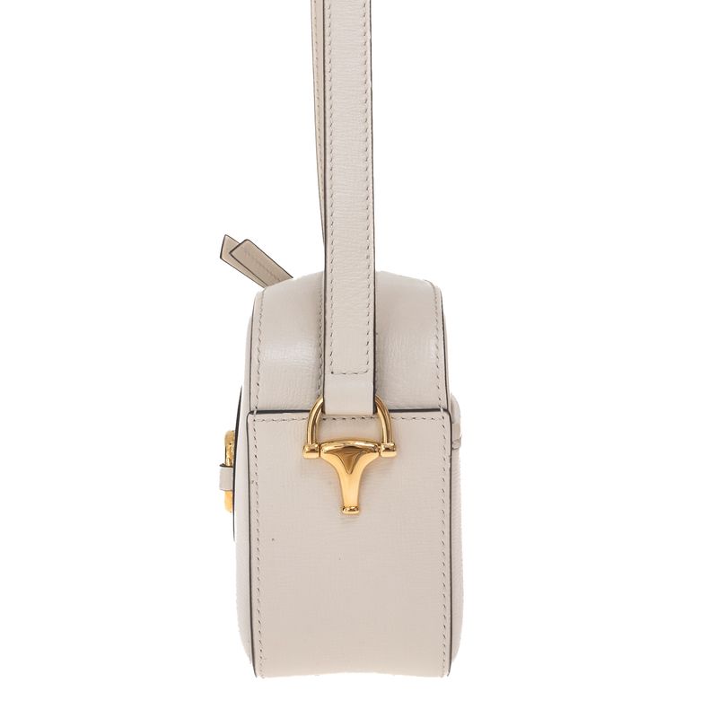 Bolsa-Gucci-1955-Horsebit-Camera-Branca