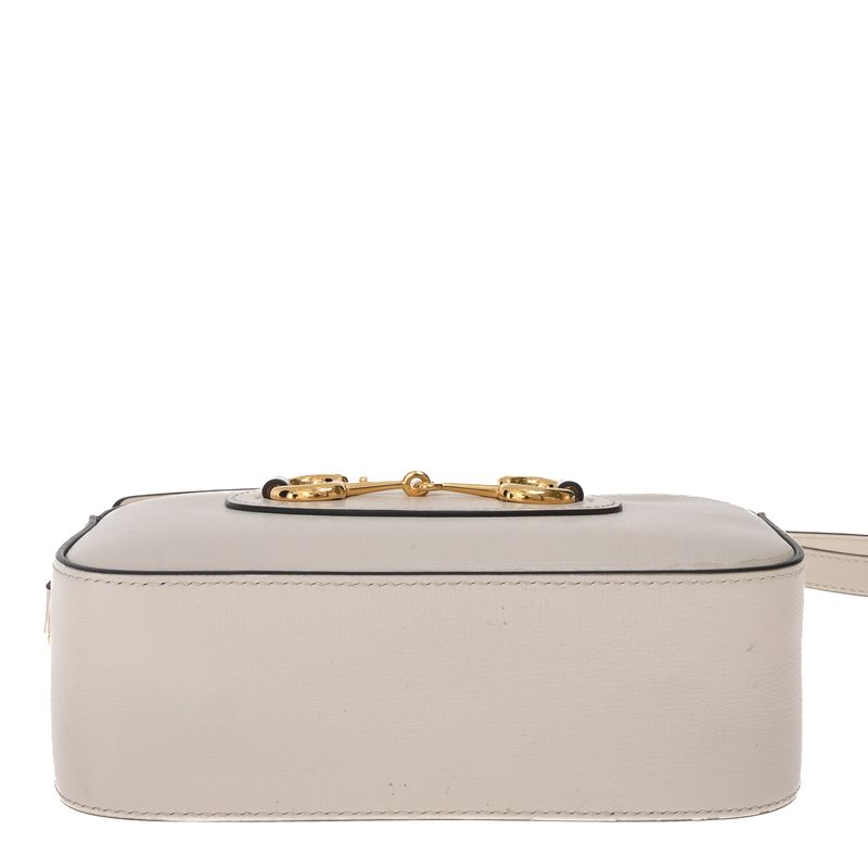 Bolsa-Gucci-1955-Horsebit-Camera-Branca