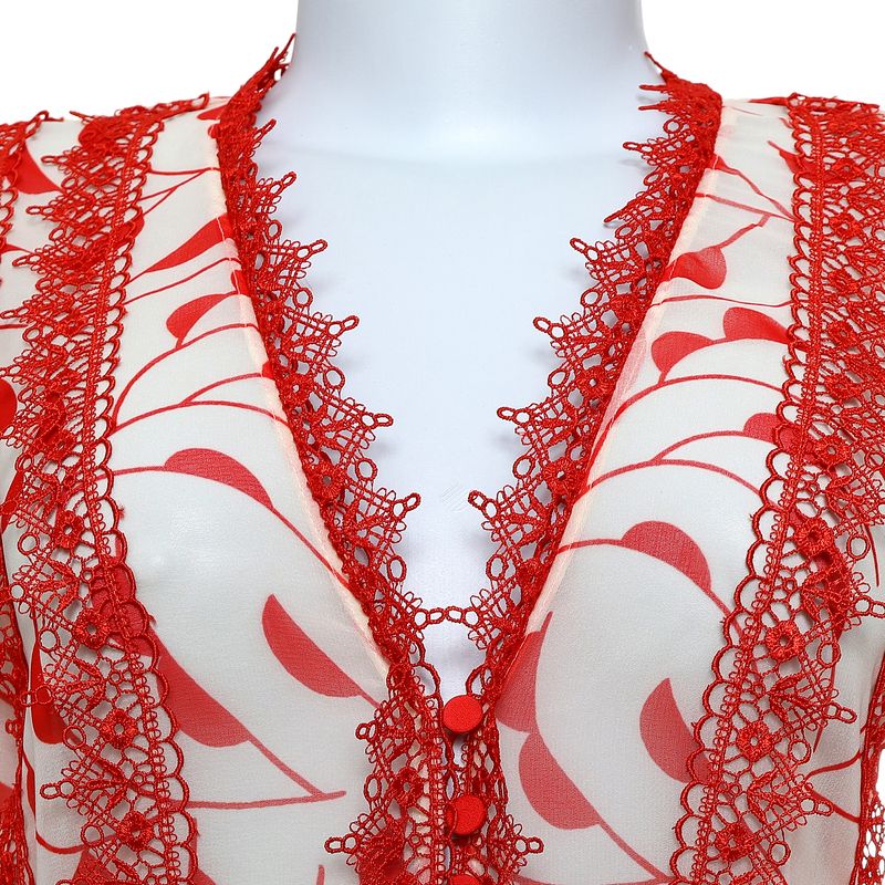 Vestido-Self-Portrait-Renda-e-Plissado-Bicolor-