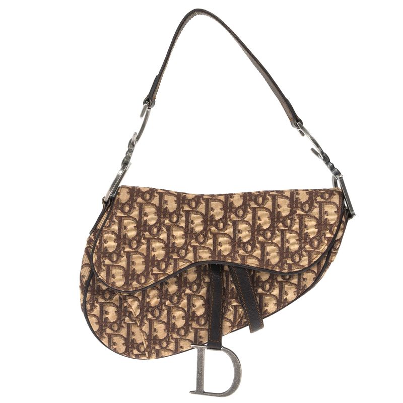 Bolsa-Christian-Dior-Saddle-Diorissimo-Marrom