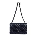 Bolsa-Chanel-Classic-Double-Flap-Jumbo-Lambskin-Marinho