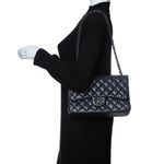 Bolsa-Chanel-Classic-Double-Flap-Jumbo-Lambskin-Marinho