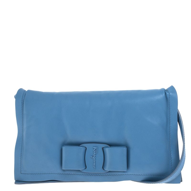 Bolsa-Salvatore-Ferragamo-Acolchoada-Azul