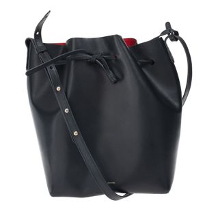 Bolsa Mansur Gavriel Bucket Grande Preta