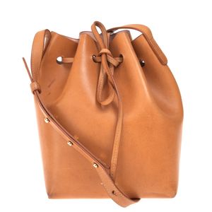 Bolsa Mansur Gavriel Bucket Pequena Caramelo