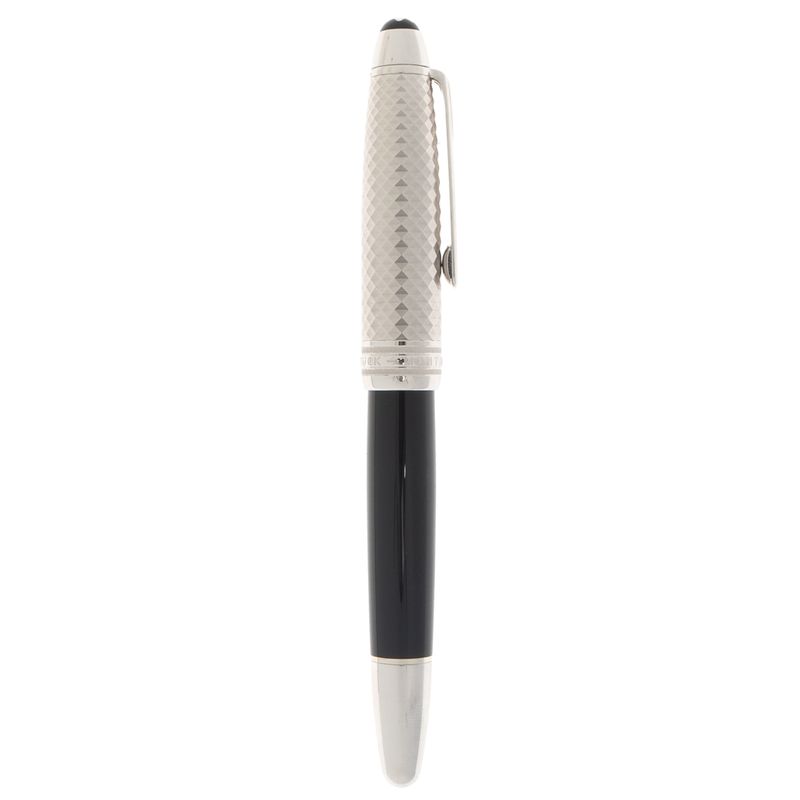 Caneta-Montblanc-Meisterstuck-Solitaire-Doue-Geometric-Prateada