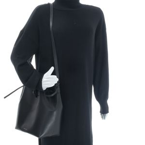 Bolsa Mansur Gavriel Bucket Grande Preta