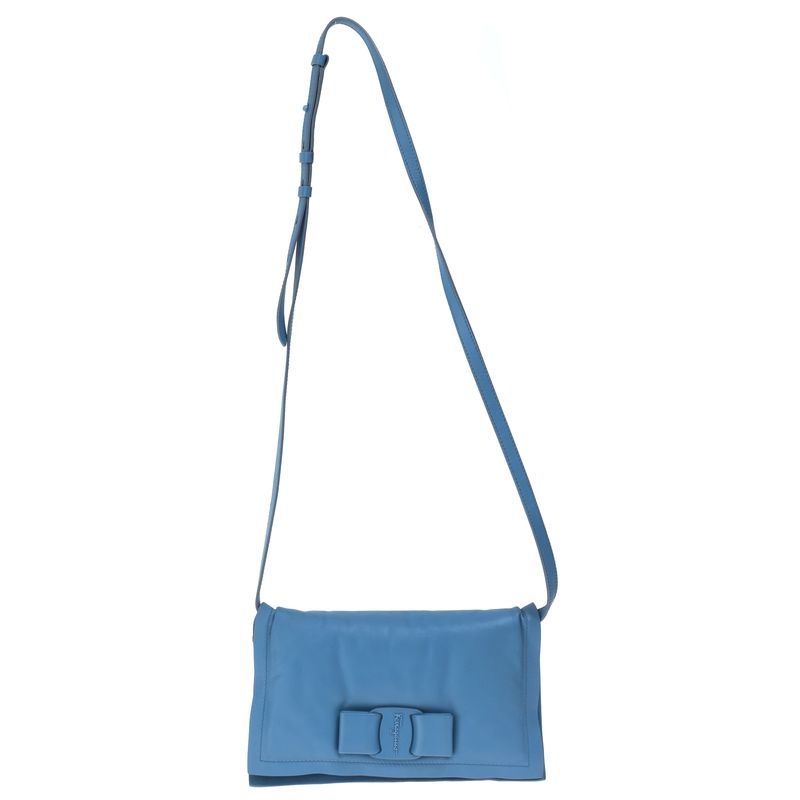 Bolsa-Salvatore-Ferragamo-Acolchoada-Azul