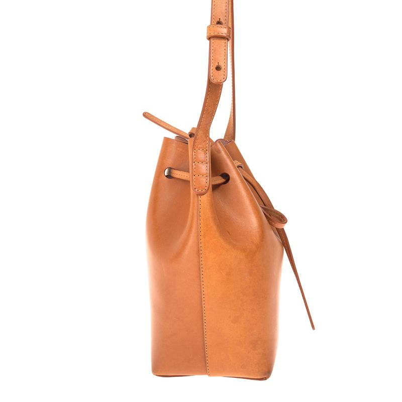 Bolsa-Mansur-Gavriel-Bucket-Pequena-Caramelo
