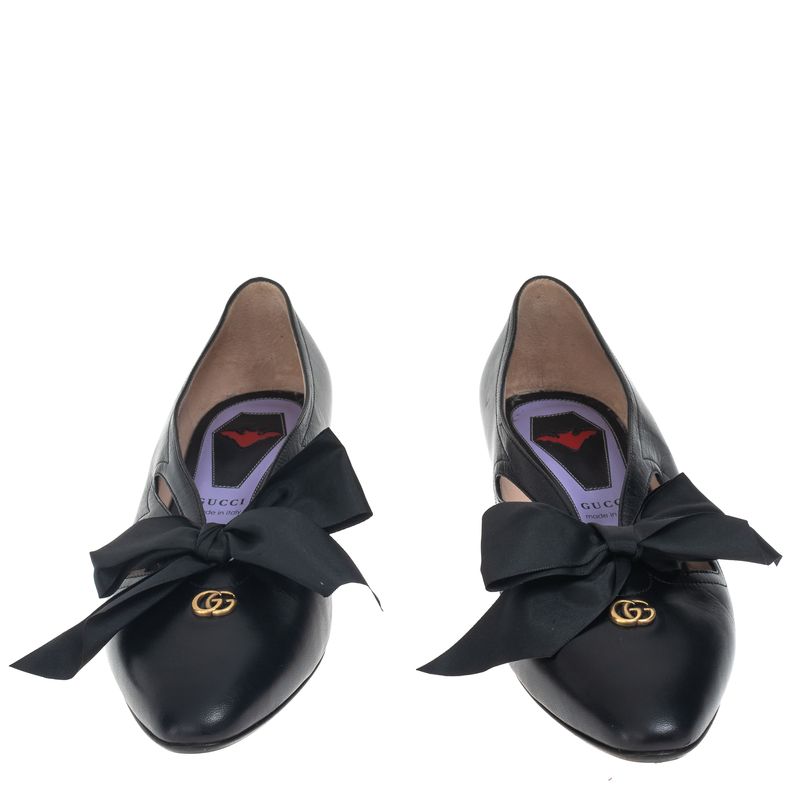 Scarpin-Gucci-Recortes-e-Laco-Preto