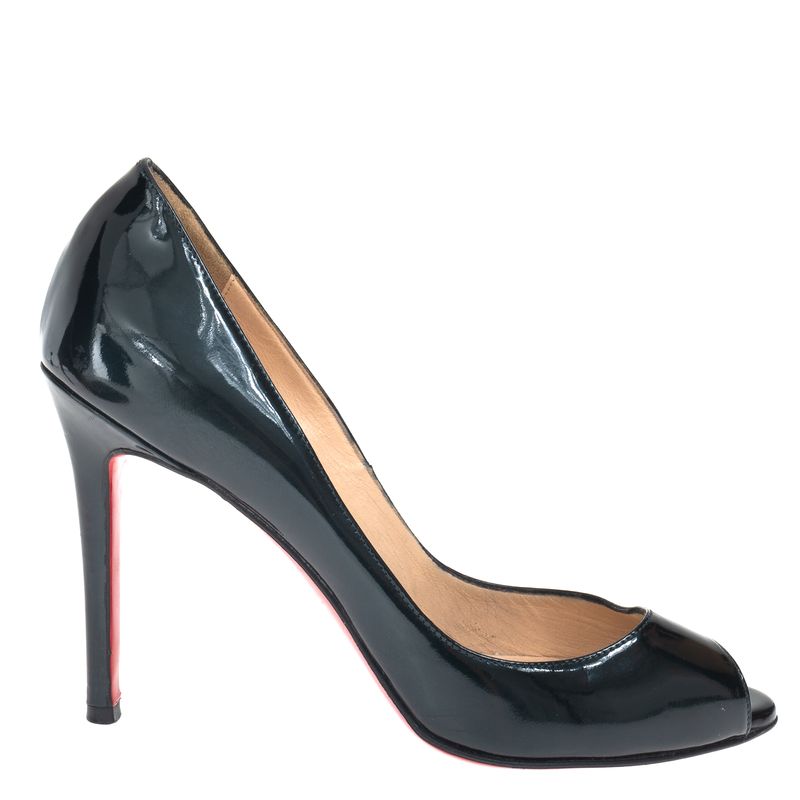 77651-Sapato-Christian-Louboutin-Peep-Toe-Verniz-Verde-Escuro-1