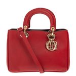 Bolsa-Christian-Dior-Diorissimo-Pequena-Vermelha