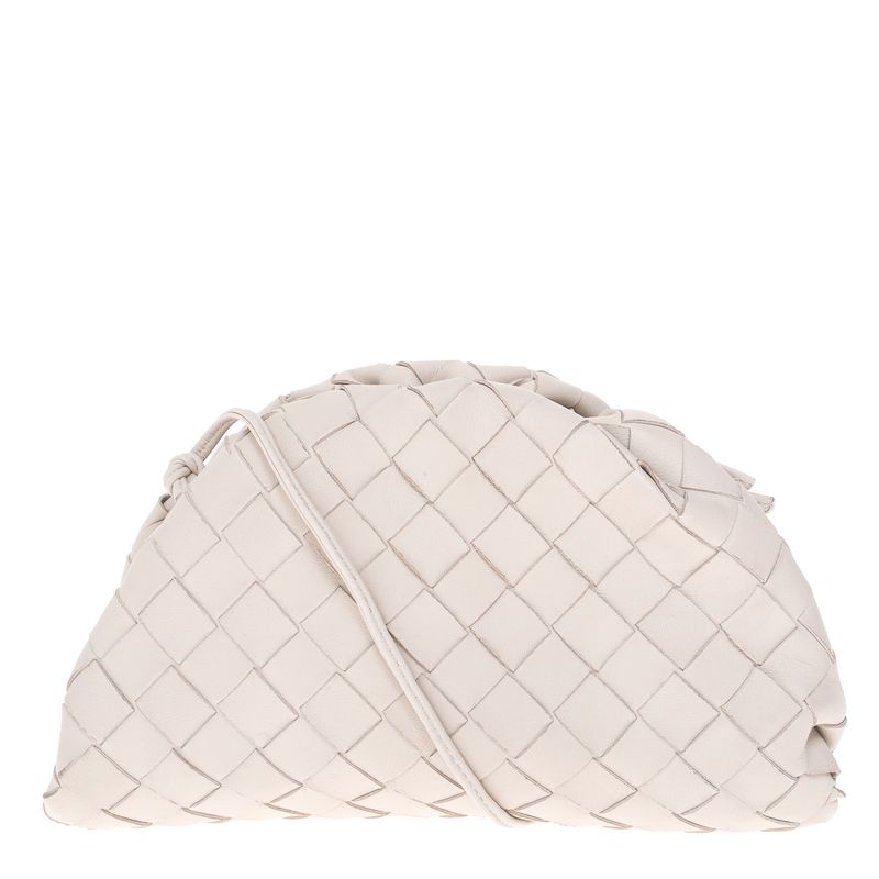 Bolsa-Bottega-Veneta-The-Mini-Pouch-Intrecciato-Creme