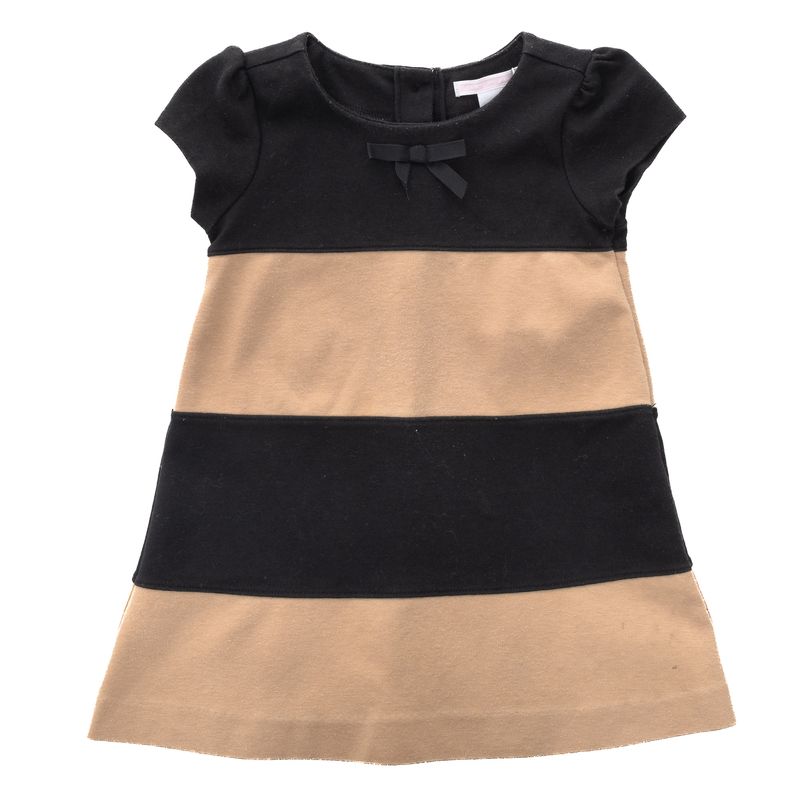 Vestido-Janie---Jack-Infantil-Bege-e-Preto
