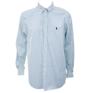 Camisa Ralph Lauren Listrada Branca, Azul e Verde