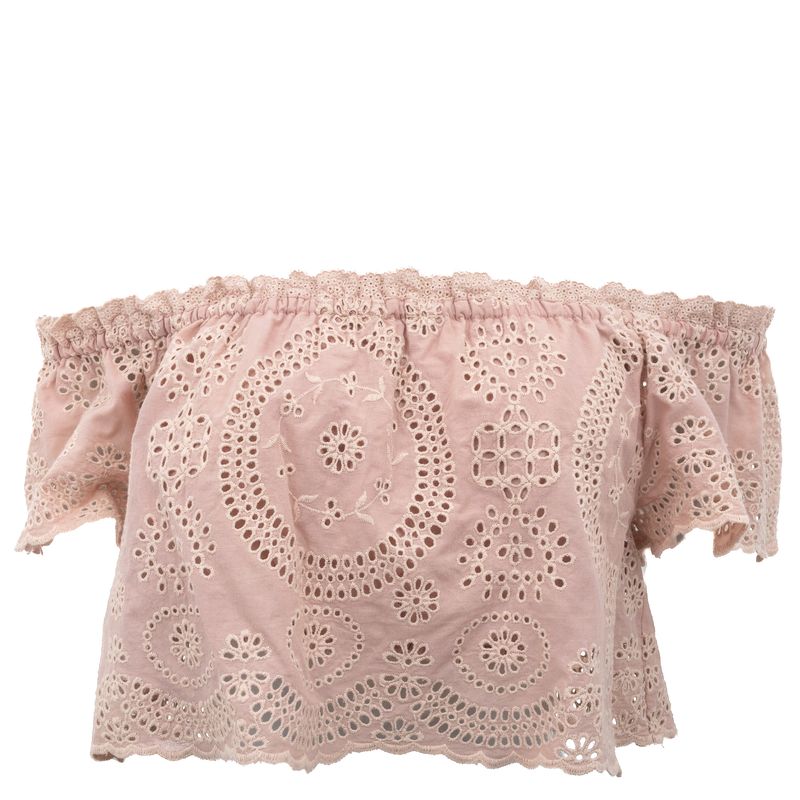 Blusa-Love-Shack-Fancy-Renda-Rose
