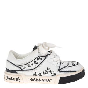 Tênis Dolce & Gabbana Infantil Couro Branco