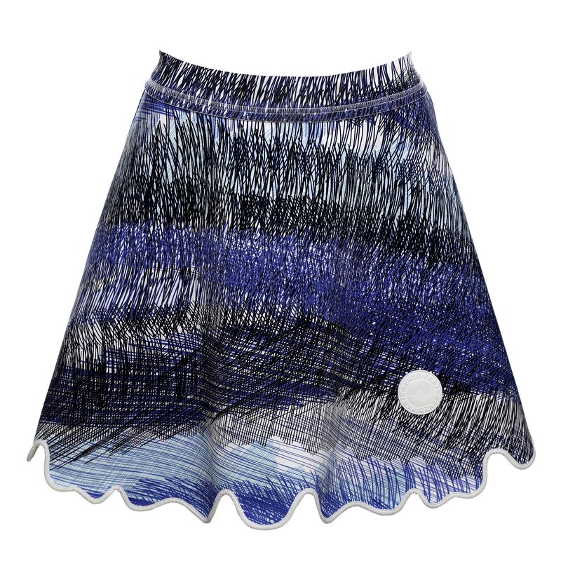 Saia-Kenzo-Estampada-Azul-