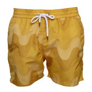 Bermuda Masculina Estampada Amarela