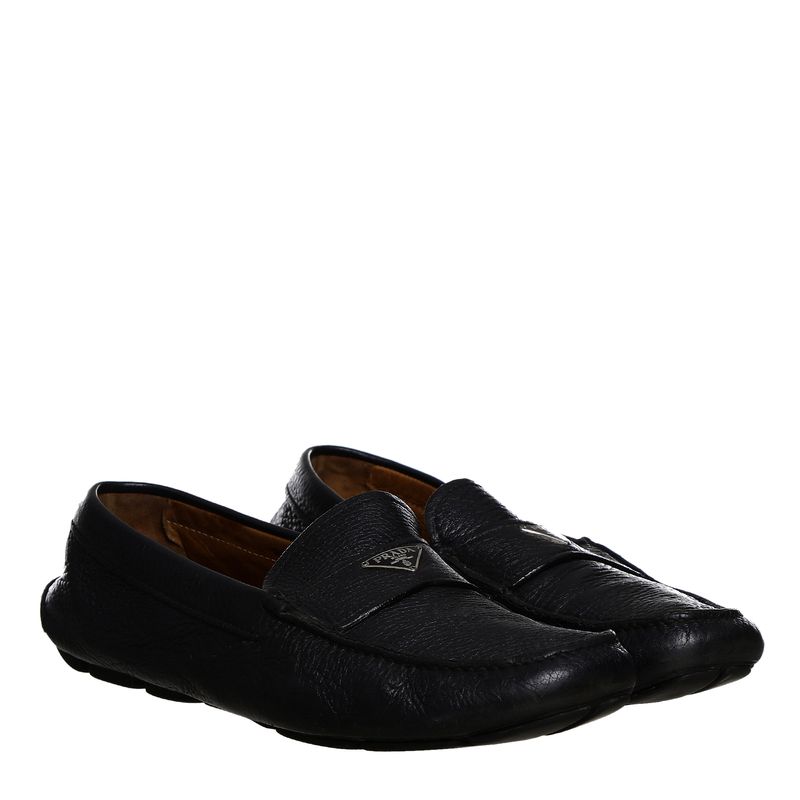 Mocassim-Prada-Couro-Preto