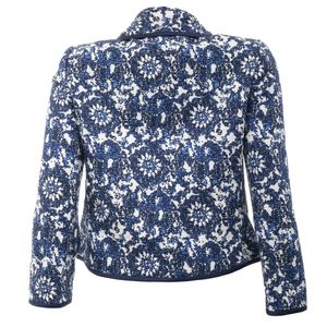 Blazer Carolina Herrera Branco e Azul