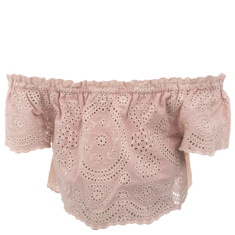 Blusa-Love-Shack-Fancy-Renda-Rose